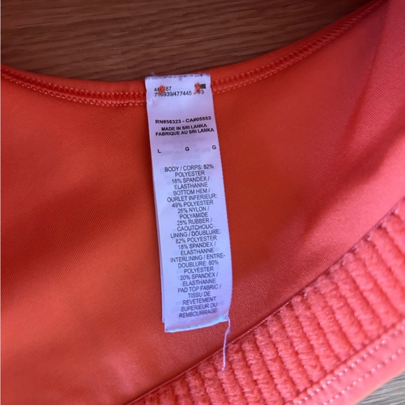 Nike JORDAN Jumpman Sports Bra In Orange/ Blue Lagoon Size Large - Picture 5 of 6